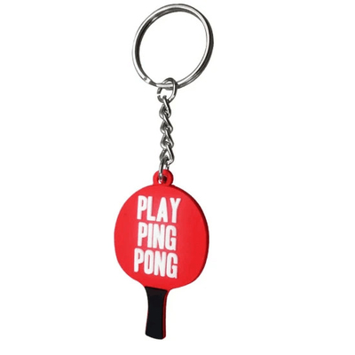Cadena dominante de goma de encargo Ping Pong Paddle Table Tennis Shape del PVC