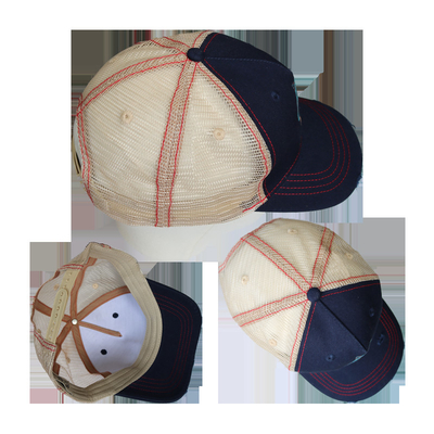 Sombreros de béisbol sólidos de encargo lavados del sombrero los 56-58cm del camionero de la tela de algodón