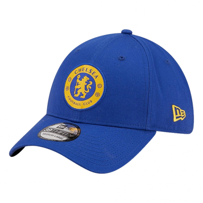 Capuchón de logotipo bordado de color azul con borde pre curvado del Chelsea Football Club 9FORTY Capuchón de béisbol de mármol