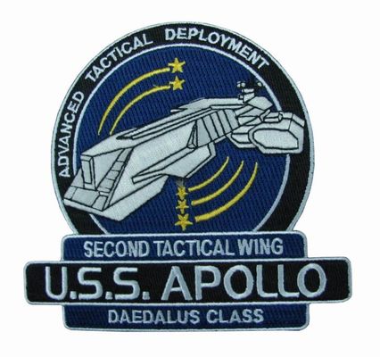 Remiendo 10C de USS Apollo Polyester Background Uniform Embroidered
