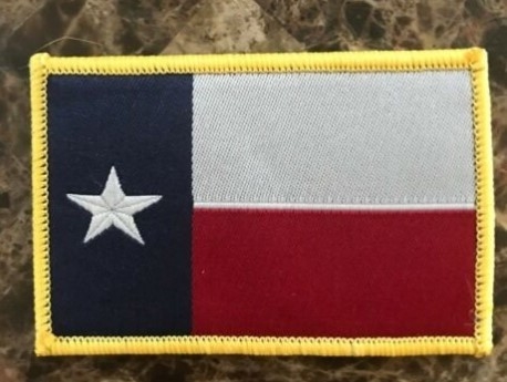 Hierro del gancho en el apoyo remiendo remiendo bordado de CLR Texas Lonestar State Full de 3x2”