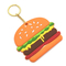2.o regalo Mini Food Keychain de la promoción 3D de la hamburguesa del llavero lindo suave del PVC