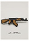 2D / el PVC de goma de encargo 3D remienda el hierro del Kalashnikov de AK 47 en etiqueta de la ropa