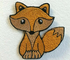 Pequeño hierro animal lindo del Fox en remiendo bordado frontera de la insignia de Merrow de los remiendos