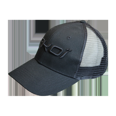 Custom 6 panel bordado logotipo borde plano ajustado cómodo Hard Trucker Cap Sombrero