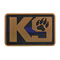 Las insignias tácticas militares del emblema del remiendo del PVC de la moral del perro K9 enganchan el remiendo de goma trasero