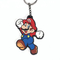 El llavero durable PMS de la historieta del llavero del PVC del Super Mario colorea el logotipo de encargo