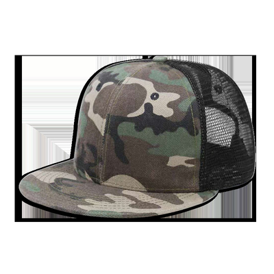 La aduana lavada del sombrero los 56-58cm del Snapback de los hombres del algodón bordó los sombreros del camuflaje