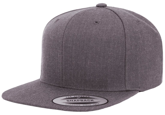 Gorra clásica de algodón lavado Snapback Plain Blank Snap Back 6089 Gorra de béisbol ajustable