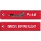 Etiquetas para llaves bordadas extremadamente duraderas con llavero personalizado para quitar antes del vuelo