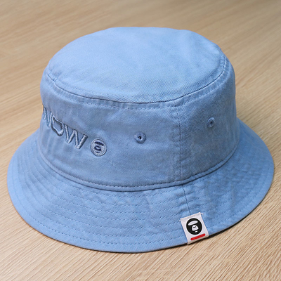 Tela de algodón en blanco llana de Bucket Hat Washed del pescador del algodón extremadamente durable