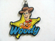Llavero Toy Story Woody Tirador de cremallera Llavero de goma personalizado de pvc suave
