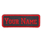 Rectangular personalizado bordado etiqueta de nombre de hierro personalizado en parches