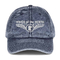 Sombrero de logotipo bordado a medida en diseño y tela de algodón vintage Twill Classic Baseball Cap