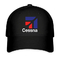 Cessna Aircraft Black Hat Twill Cap logotipo bordado Capela de béisbol
