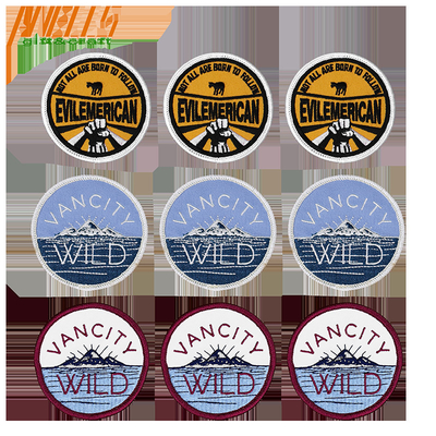 High Light Iron On Patch de bordado para pantalones con motivo de hierro personalizado