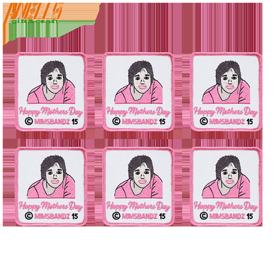 Ferro personalizado con bordes entrelazados en parches bordados personalizados y hechos a medida
