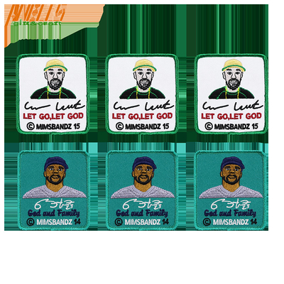 Emblema de bordado de diseño personalizado para sombrero de béisbol OEM ODM