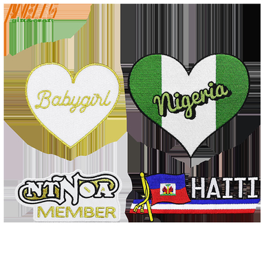 Coser parches de bordado de dibujos animados personalizados para niños Ropa y sombreros