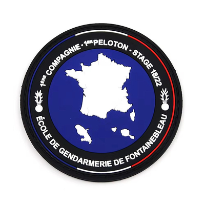 Parches de bomberos personalizados / parches de sombrero con color vibrante de respaldo adhesivo de 4 mm