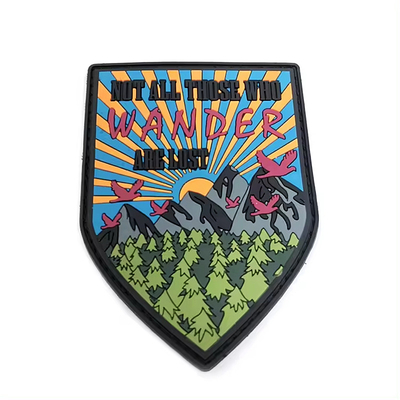 Parche de PVC impermeable personalizado con diseño ecológico