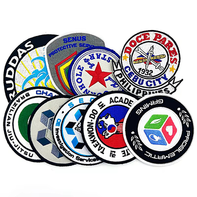 Embroidery con prensas térmicas personalizadas Hermosos pequeños parches de hierro en sombreros Parches para sombreros de camioneros