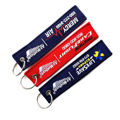 Direct Factory personalizado regalo promocional logotipo bordado llavero