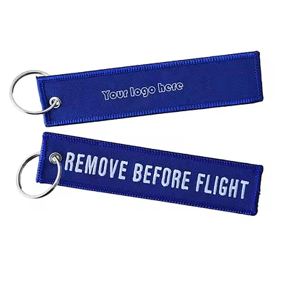 Logotipo personalizado Etiquetas de avión Tejido Bordado Impreso Clavier ligero Bordado