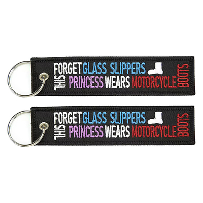 Fabricante de llaveros bordados Logotipo personalizado Embroidery Key Tag Keychain para bolso