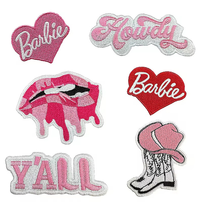 Logotipo bordado/impreso Patches de bordado personalizado de hierro en accesorios personalizados
