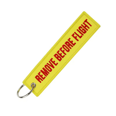 OEM ODM Retira antes del vuelo Keychain Diseño de logotipo personalizable