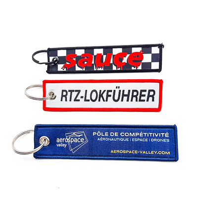 Cerrojo de llaves tejido personalizado con disponibilidad de material de poliéster personalizado