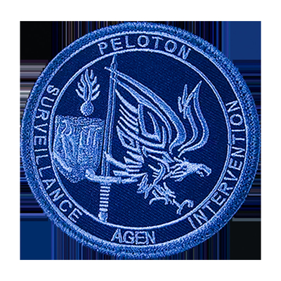 Parche de logotipo de tejido tejido bordado con gancho para sombreros y ropa personalizados