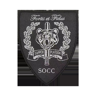 Sombreros de diseño de lujo ropa tejida parche adhesivo insignia táctica parches logotipo personalizado parche