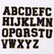Hierro de la frontera del brillo del oro de A-Z Embroidered Alphabet Letters en remiendos de la felpilla