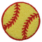 Remiendo del softball de la felpilla - bola de los deportes, insignia 2-3/8 de la chaqueta de Letterman” (hierro encendido)