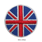 La bandera nacional BRITÁNICA alrededor del hierro bordado del remiendo encendido cose en la insignia para la ropa