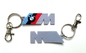 Cadena dominante M Power Logo de BMW del llavero del PVC de la luz del emblema del M3 M5