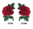Color de encargo rojo de Rose Flower Embroidery Sew Patch Pantone para la ropa