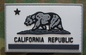 ” Remiendos tácticos de goma negro militar república California remiendo PVC gancho 2x3 blanco