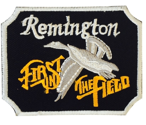 Remington Fire Arms Embroidery Iron en la insignia del remiendo para la ropa los 9x6cm