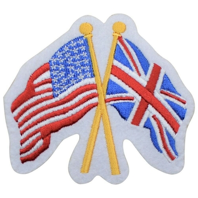 Cosa en el remiendo los E.E.U.U. del Applique de Gran Bretaña y el GB unió la insignia BRITÁNICA 3,25&quot;