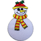 Parche bordado personalizado de muñeco de nieve de Navidad para planchar/coser en la insignia de aplique de Navidad de decoración