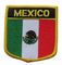 Remiendo bordado de encargo 12C del fondo de la tela cruzada de la bandera de México lavable