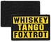 El tango del whisky Foxtrot remiendo del PVC de WTF 3D que 3D militar táctico remienda el color de Pantone