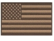 La bandera americana de la tela de la tela cruzada bordó el hierro del remiendo en el desierto Tan Subdued Shoulder los E.E.U.U. de los E.E.U.U.